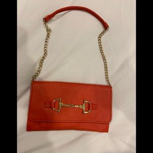 Mudpie red purse/clutch